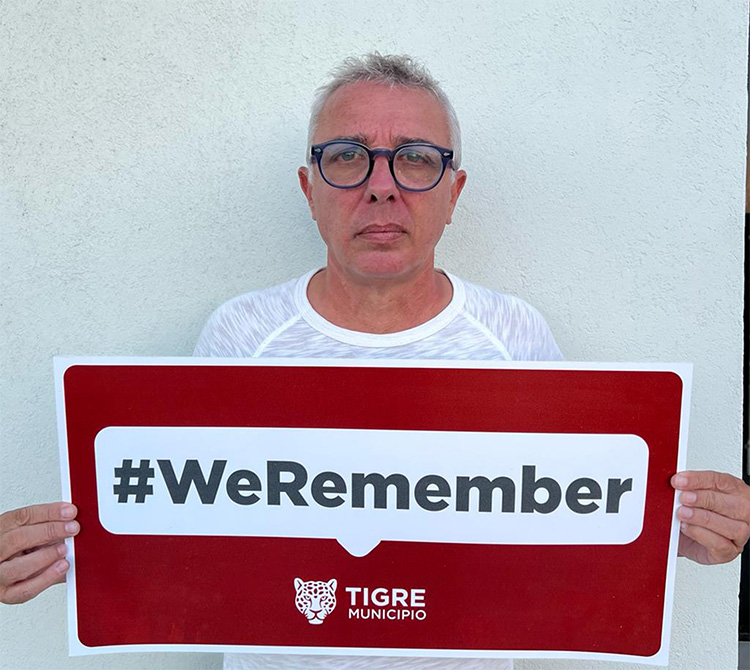 Julio Zamora se sumó a la campaña anual de educación para la memoria del Holocausto #WeRemember