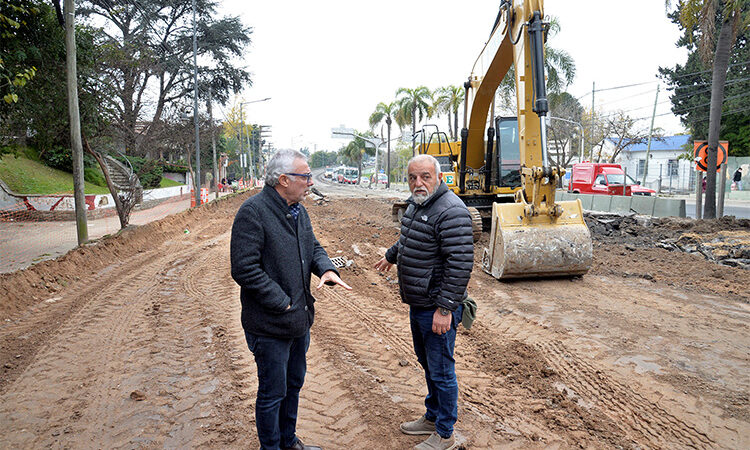 Julio Zamora inspeccionó los trabajos de repavimentación y renovación de la Ruta 197 en General Pacheco