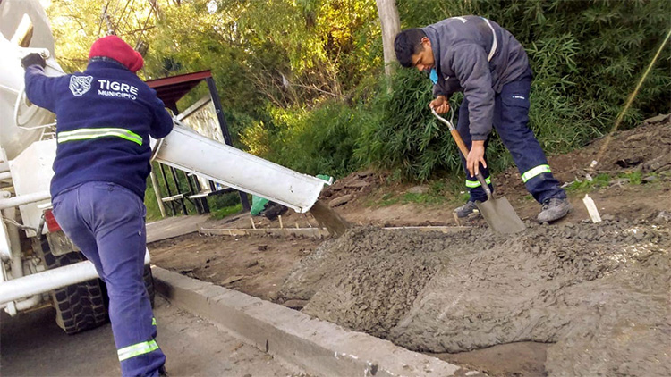 El Municipio de Tigre continúa con la construcción de nuevas veredas vecinales en Las Tunas