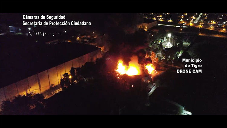 El Sistema de Protección Ciudadana de Tigre logró controlar un incendio en una fábrica de productos químicos
