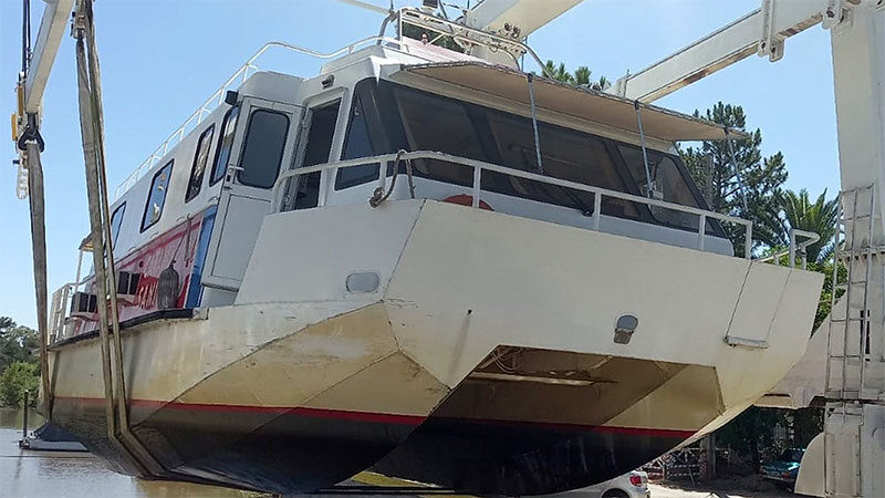 El Municipio de Tigre suspende durante enero el servicio del catamarán sanitario por trabajos de refacción y mantenimiento